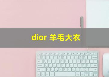 dior 羊毛大衣